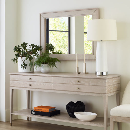 Miroir Maidstone, jute tissé