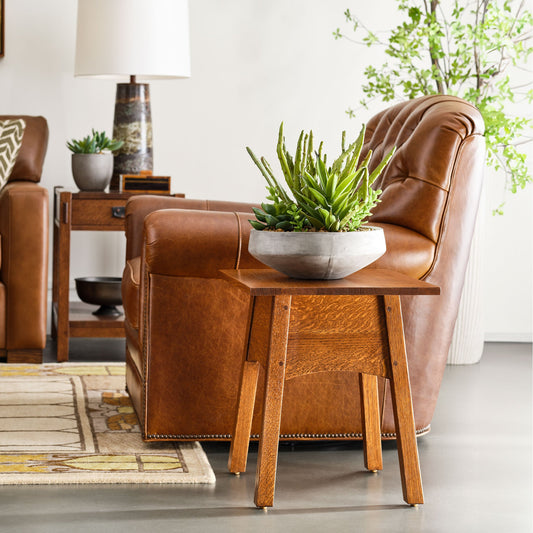 Chaise pivotante capitonnée Wharton