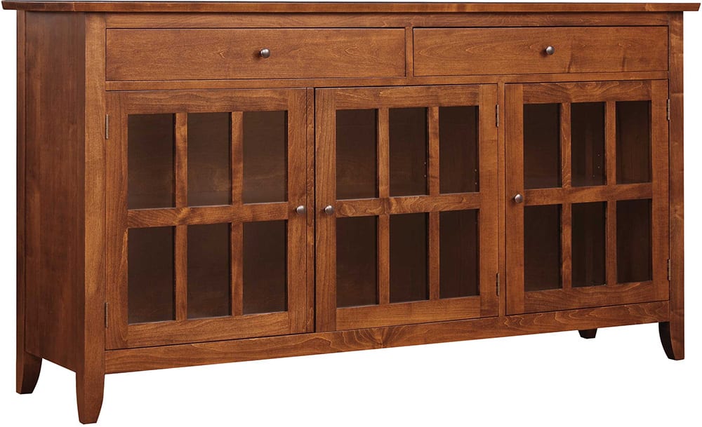 Console TV/hall Carlisle, plateau en surplomb