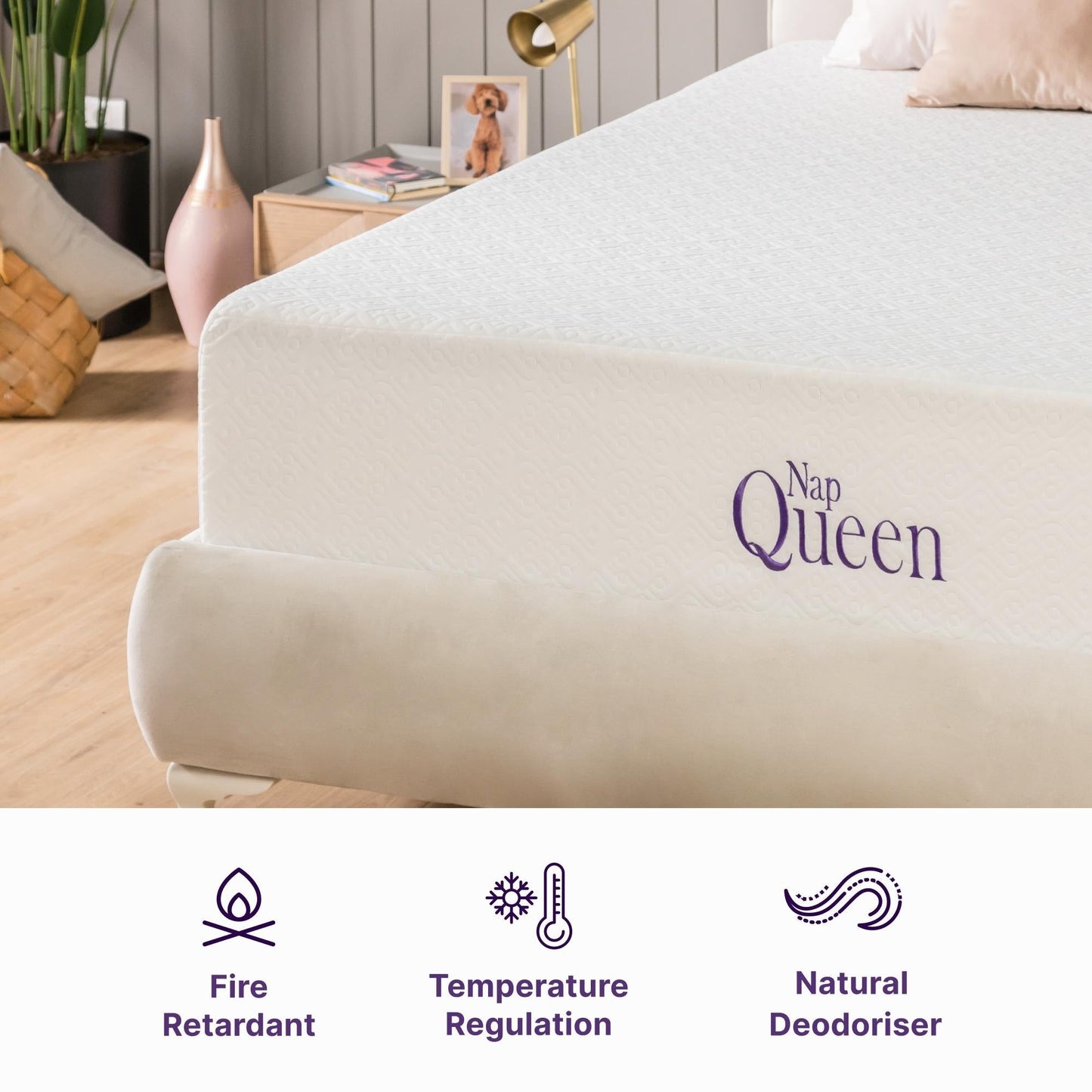 Matelas en mousse à mémoire de forme avec gel rafraîchissant NapQueen Elizabeth 8