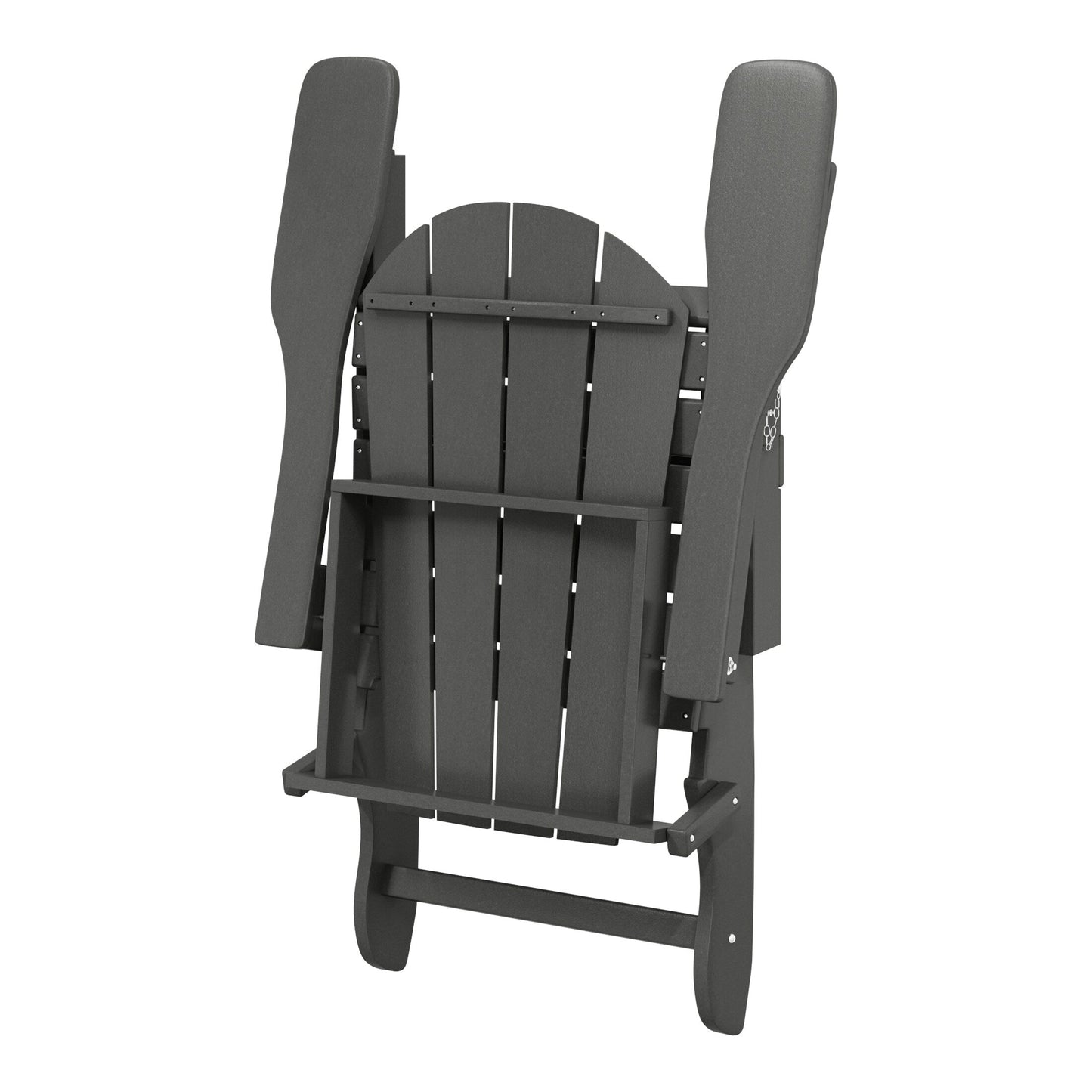 Chaises pliantes Adirondack Polytrends Laguna résistantes aux intempéries (lot de 4)