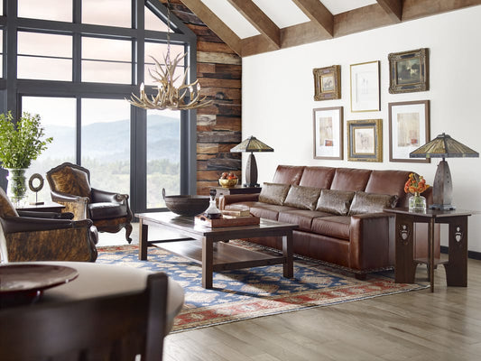 Table basse avec plateau en carrelage