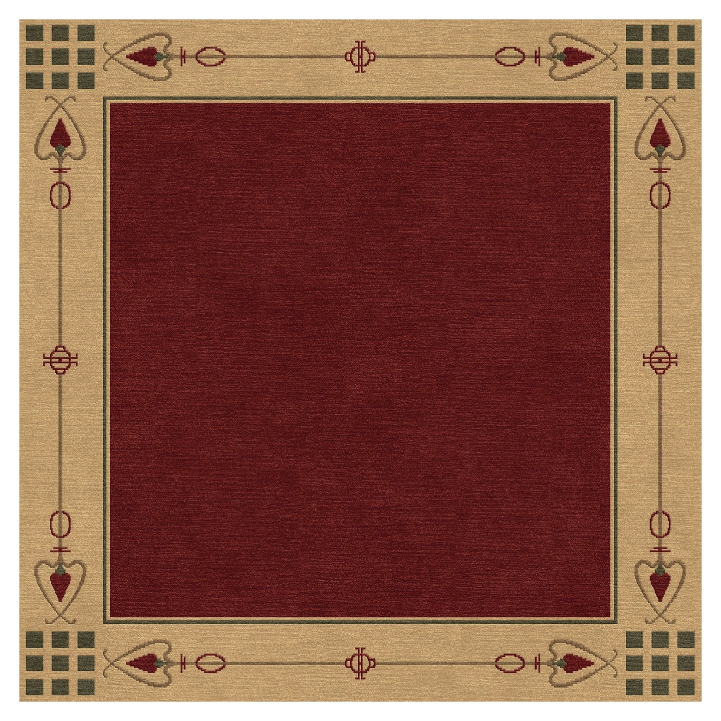 Tapis Highland Park - Rouge