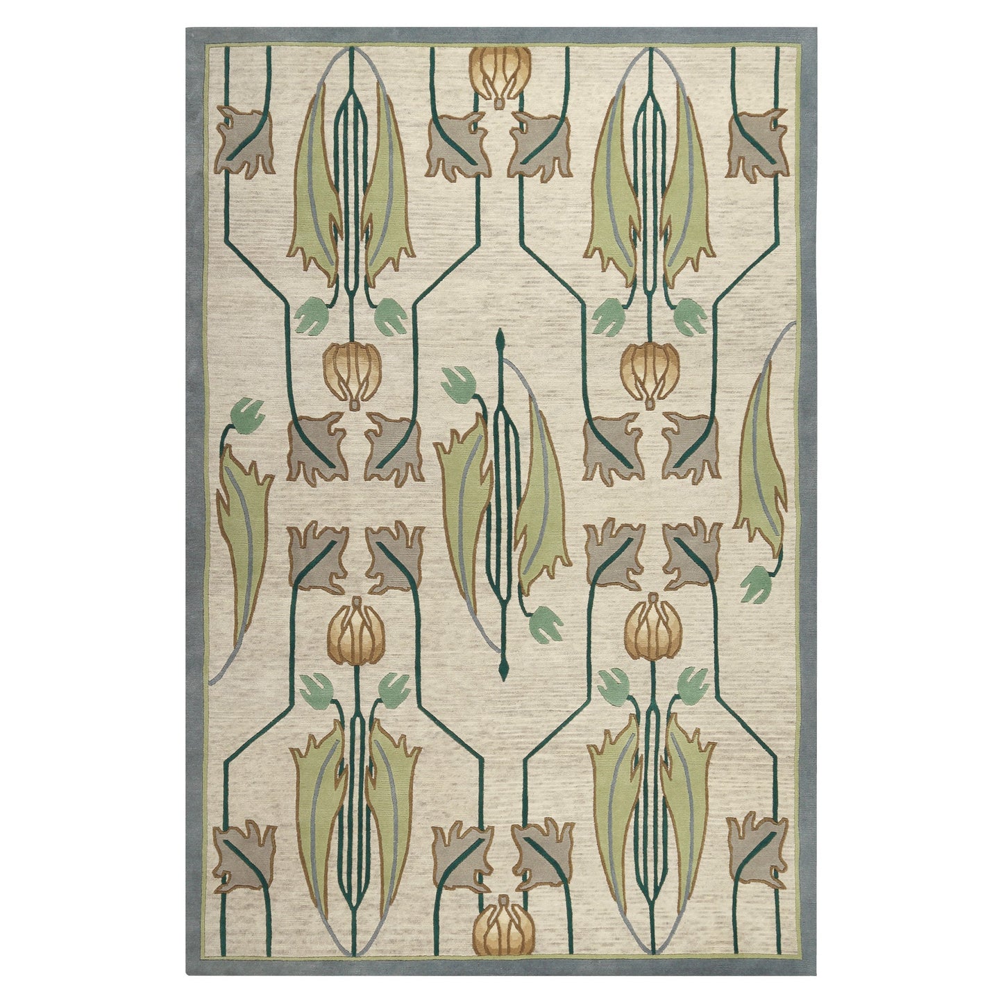 Tapis Tulipe Rennie - Ivoire