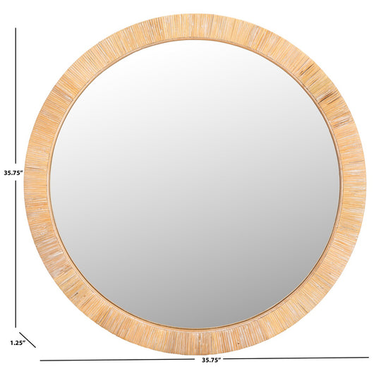 Miroir Mila de 36 pouces de SAFAVIEH Home - 36 L x 1 P x 36 H