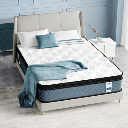Matelas hybride moelleux de 14 pouces dans une boîte