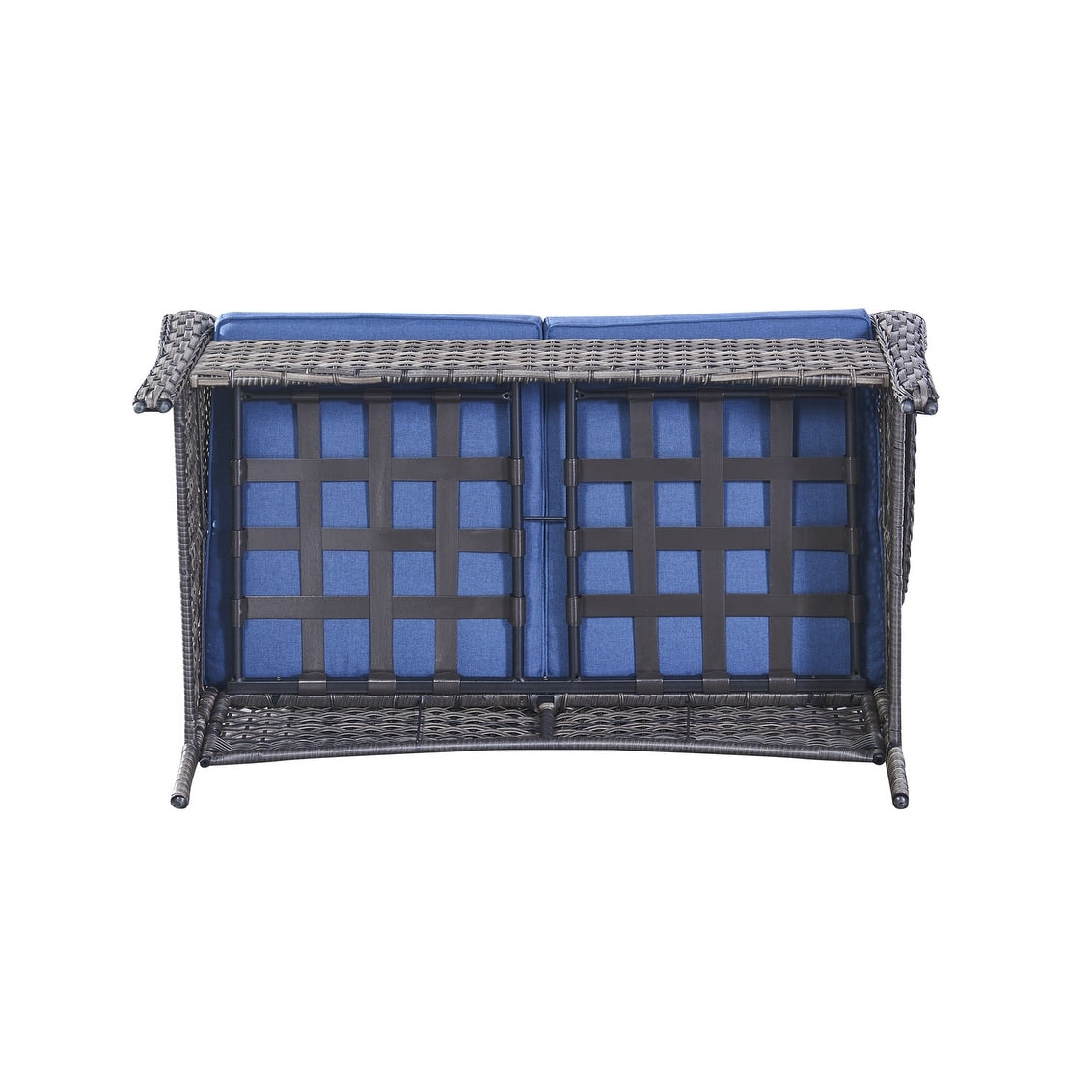 Ensemble de canapés d'extérieur en osier Gymojoy avec causeuse et canapé en rotin