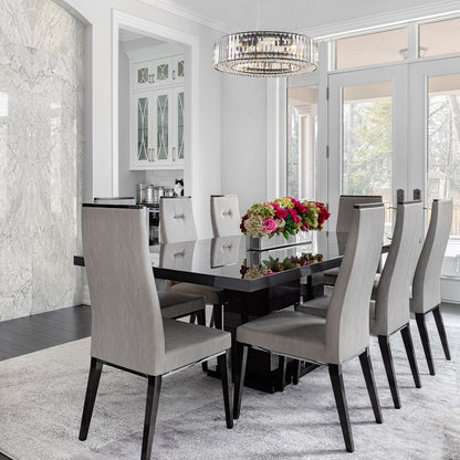 Lustre de ferme de 63 cm à 8 lumières, lustre en cristal, lustre tambour pour salle à manger, salon, chambre à coucher, cuisine