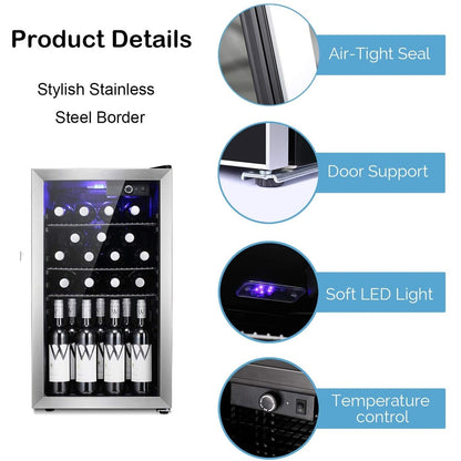 Mini réfrigérateur à vin/armoire pour 26 bouteilles - 44,5 x 49,5 x 79,1 cm