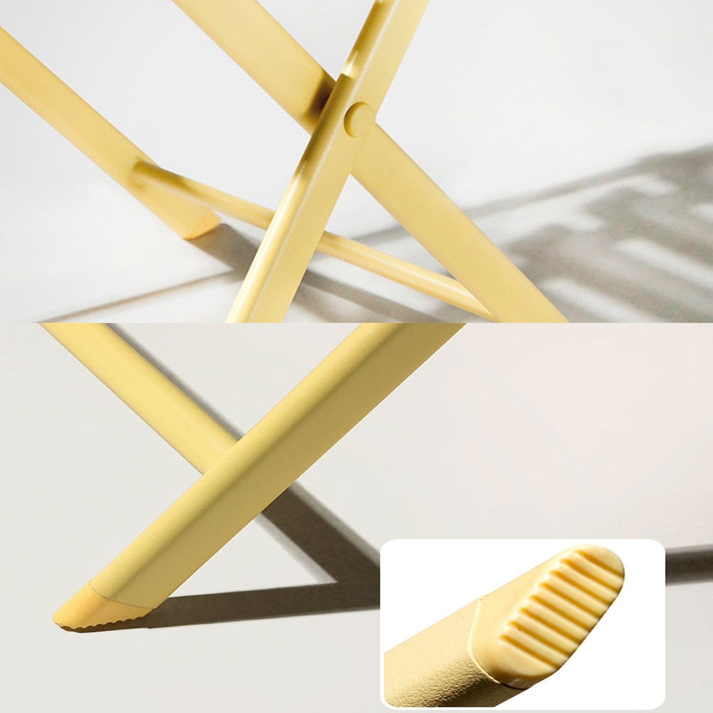 Ensemble bistro minimaliste de patio 3 pièces avec table ronde pliable et chaises - Ensemble bistro de patio 3 pièces