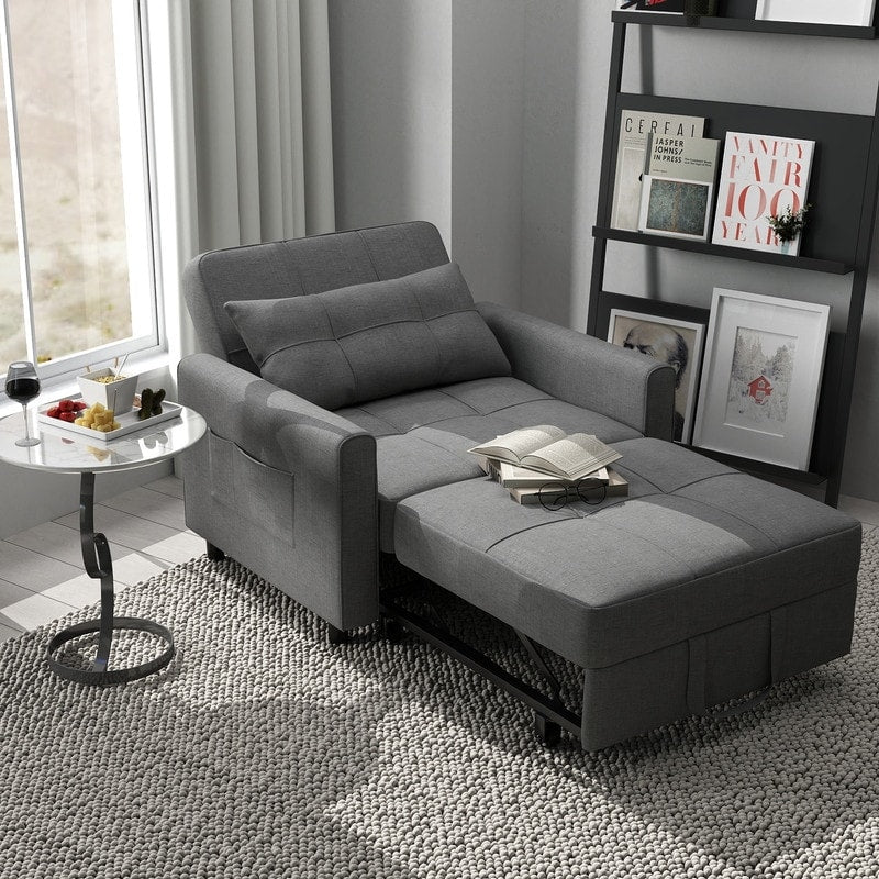 Canapé-lit 3 en 1 réglable, canapé-lit gigogne, convertible et pliable pour salon