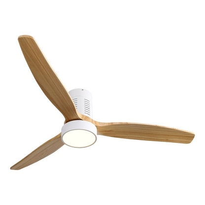 Ventilateur de plafond encastré de style campagnard de 52 pouces avec éclairage et télécommande, moteur CC réversible