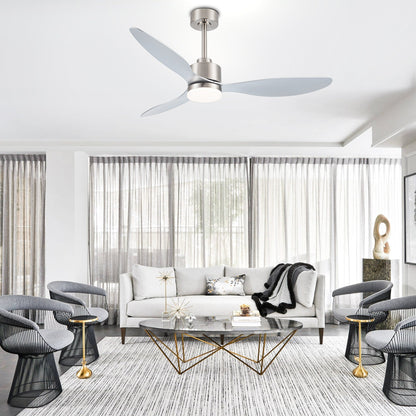 Ventilateur de plafond à DEL de 52 pouces avec télécommande (3 pales)