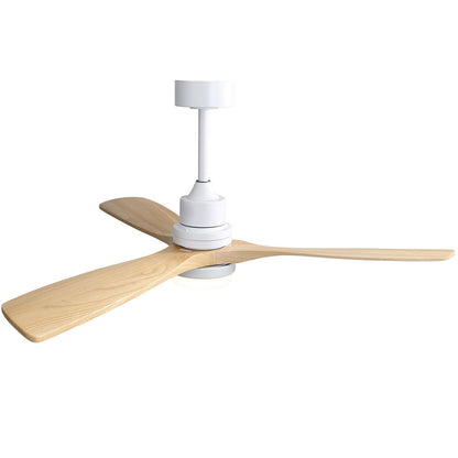 Ventilateur de plafond d'intérieur en bois Sofucor 52 avec télécommande et éclairage intégré en option