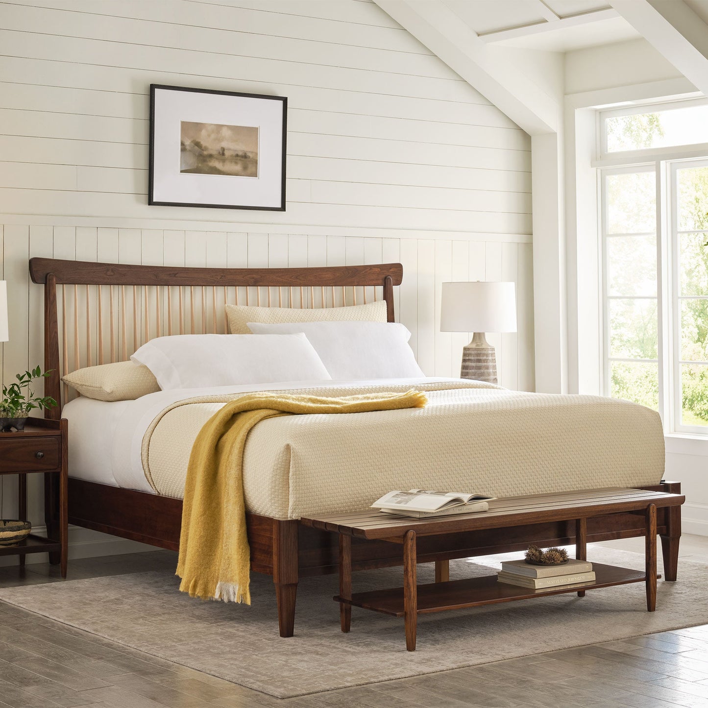 Banc à lattes Hudson Valley