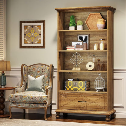 Bibliothèque à 6 étagères avec tiroir 71 pour salon