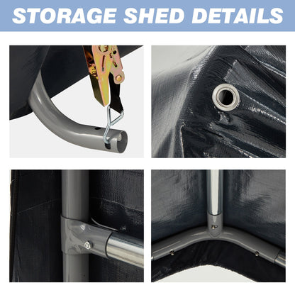 Abri de jardin et abri d'auto extérieur : abri portable pour vélos, motos et rangement de jardin