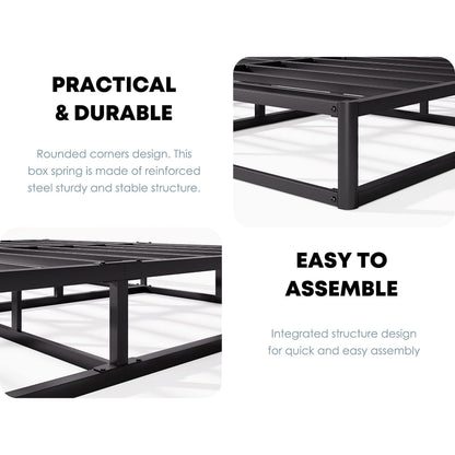 Sommier métallique FSCHOS de 7 pouces, sommier de base, sans pieds