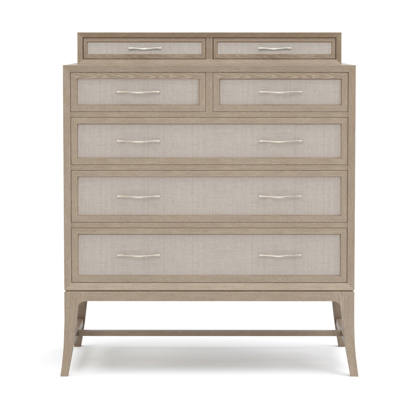 Coffre haut Maidstone, jute tissé avec galerie