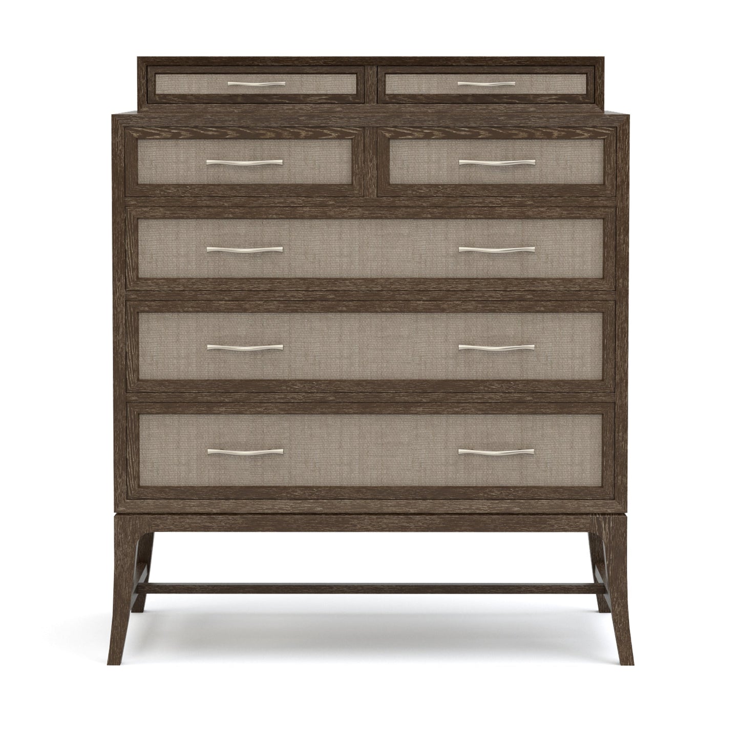 Coffre haut Maidstone, jute tissé avec galerie