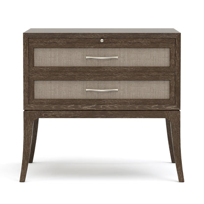 Table de chevet Maidstone, jute tissé