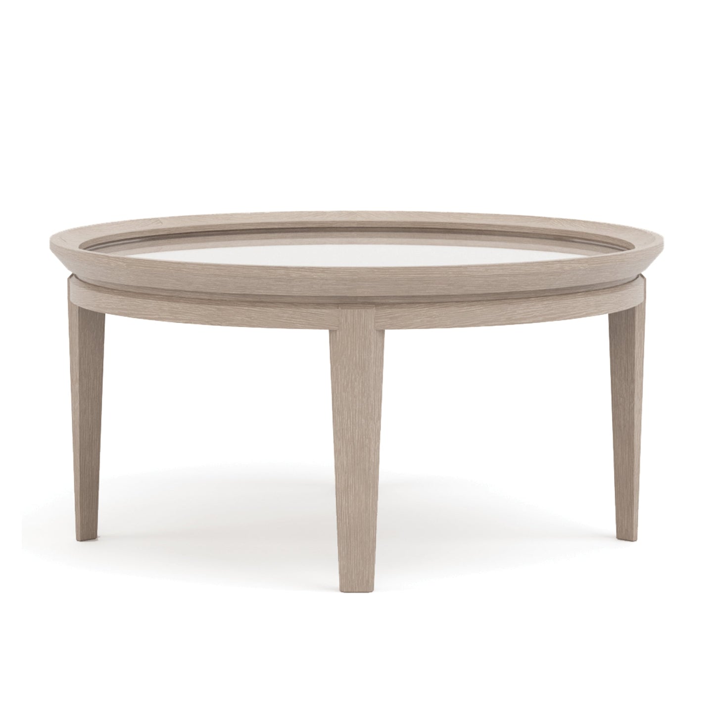 Table basse ronde Maidstone de 91 cm, en jute tissé