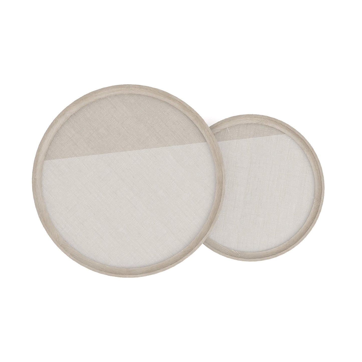 Table basse ronde Maidstone de 91 cm, en jute tissé