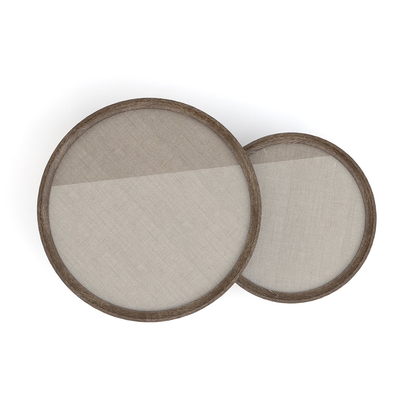 Table basse ronde Maidstone de 71 cm, en jute tissé