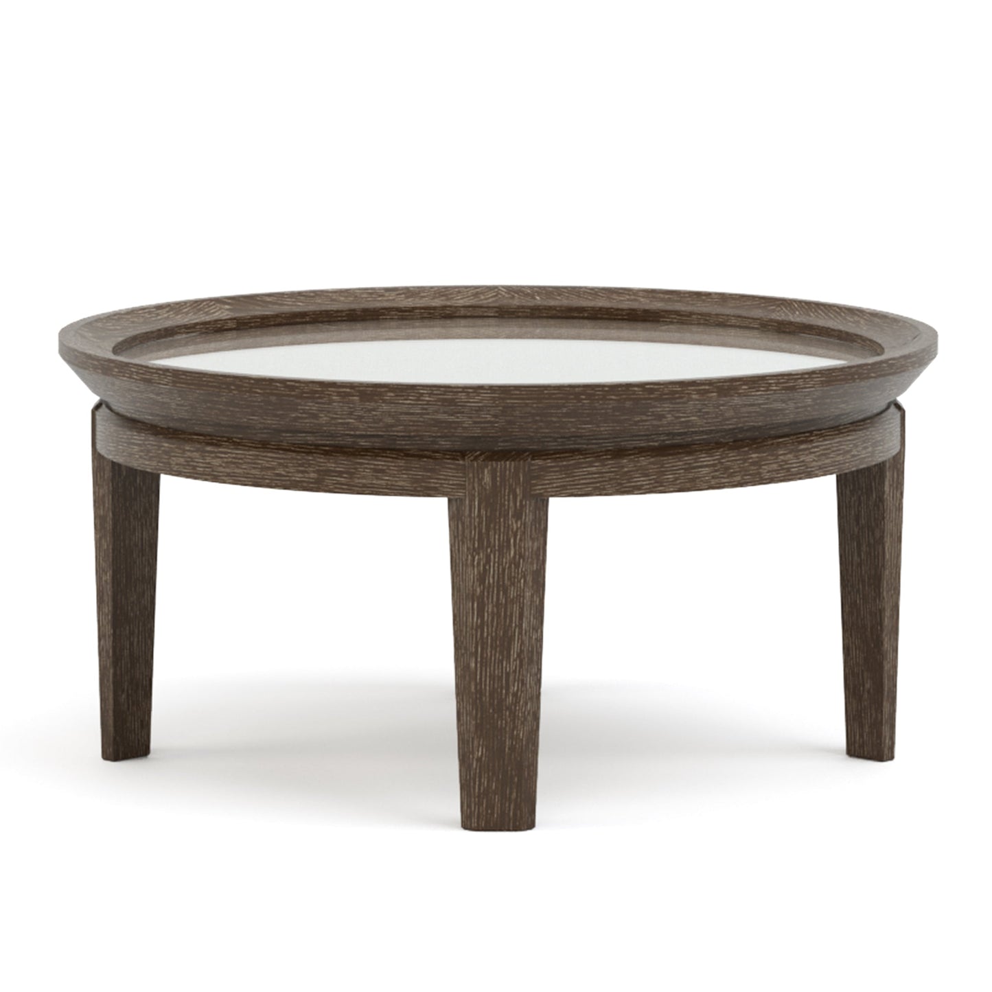 Table basse ronde Maidstone de 71 cm, en jute tissé
