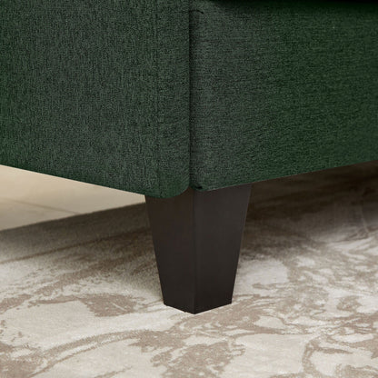 Canapé sectionnel en L 86,22 pouces avec poches de rangement latérales