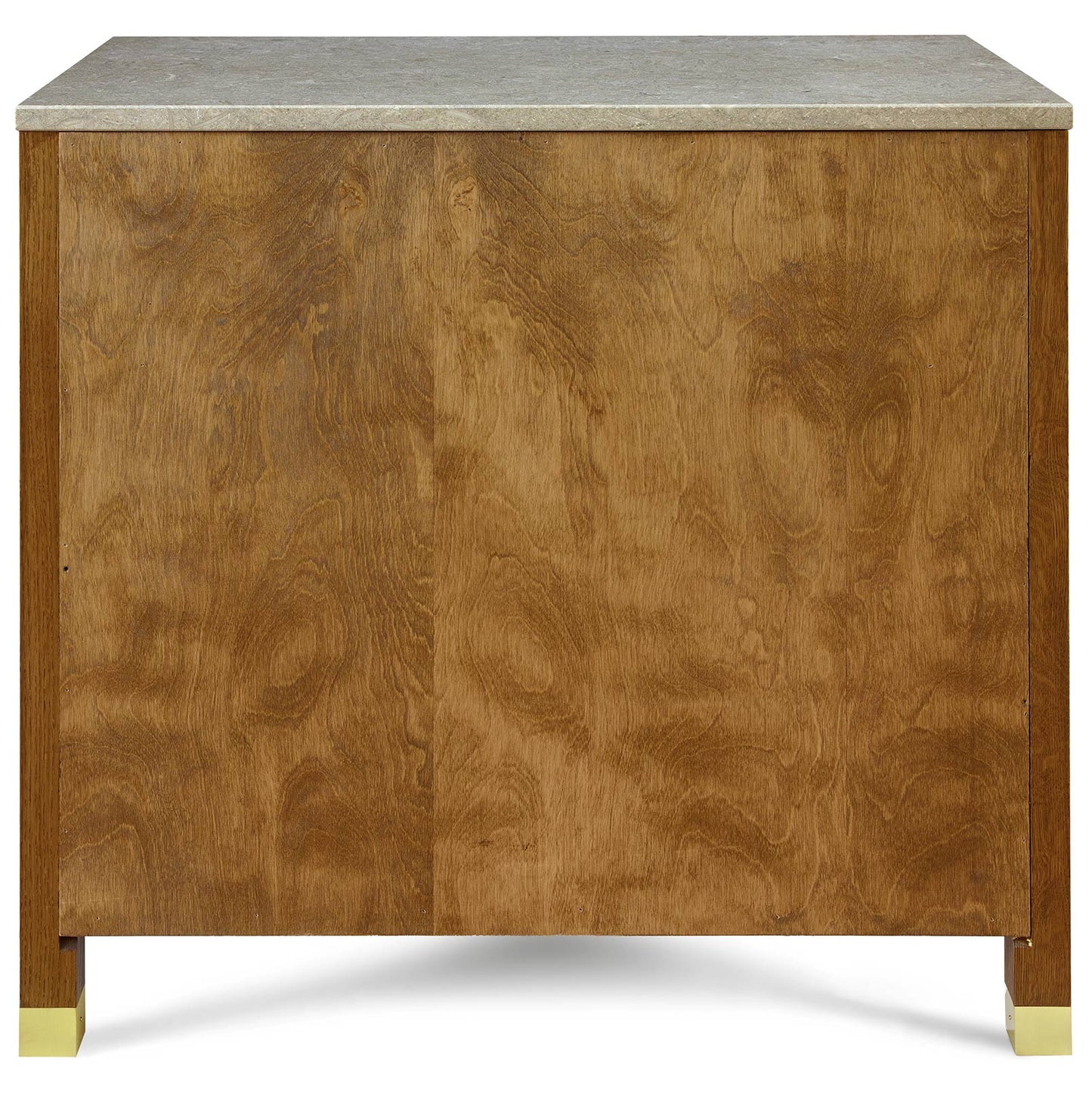 Table de chevet à deux portes Surrey Hills, plateau en pierre