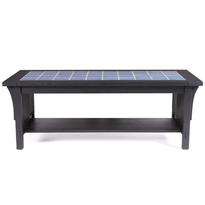 Table basse avec plateau en carrelage