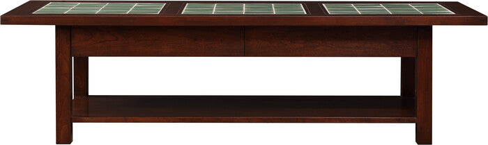 Table basse avec plateau en carrelage