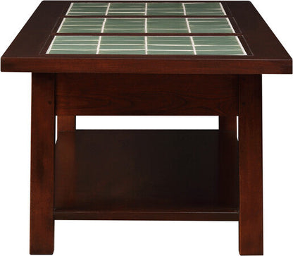 Table basse avec plateau en carrelage