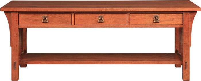 Table basse à trois tiroirs