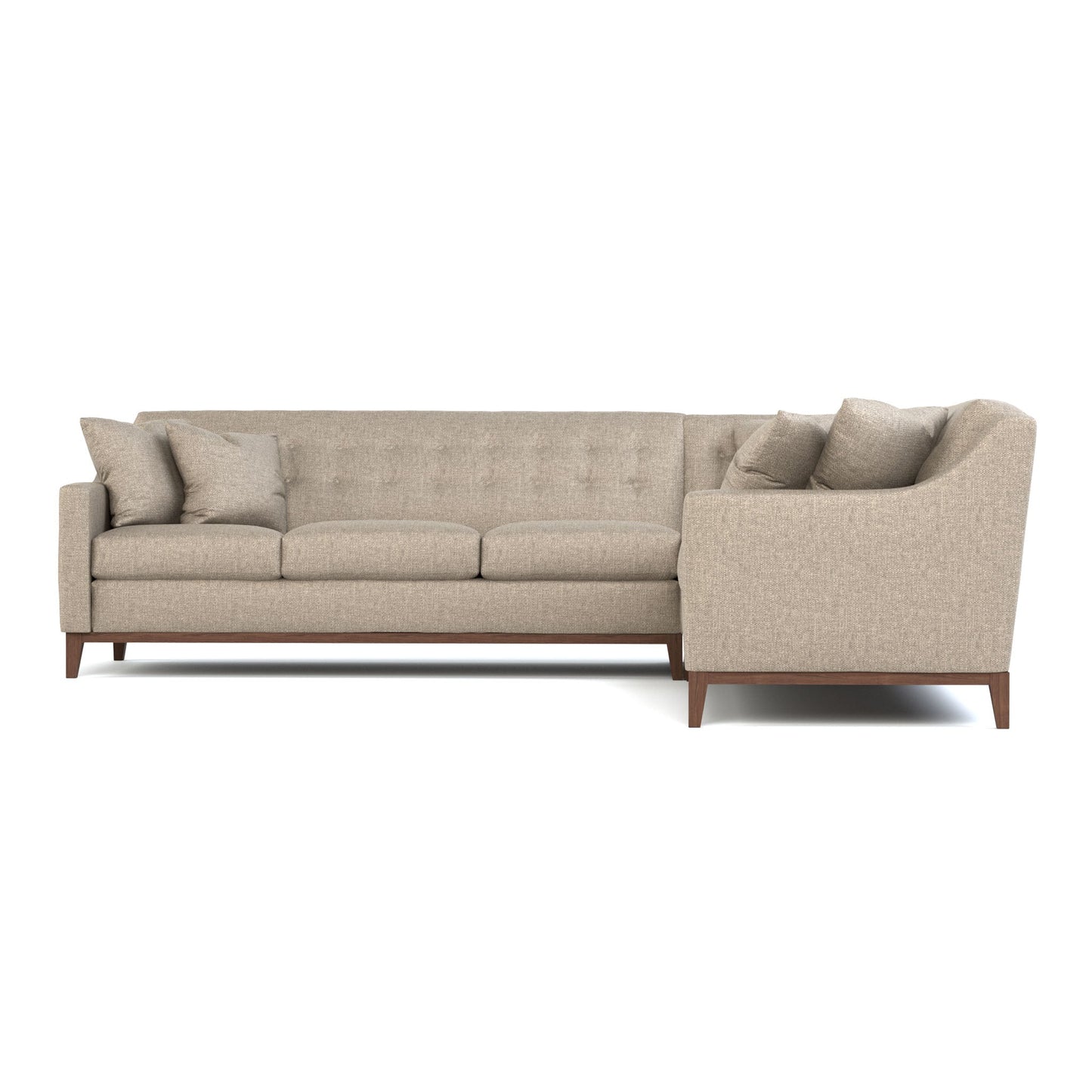 Canapé sectionnel en L à concevoir soi-même par Walnut Grove