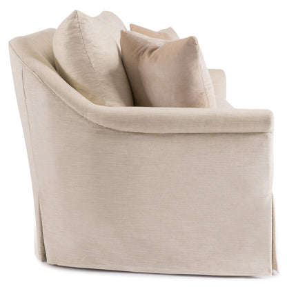 Canapé Martine à dossier coussiné et jupe