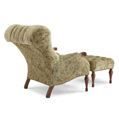 Ensemble chaise et ottoman Léopold