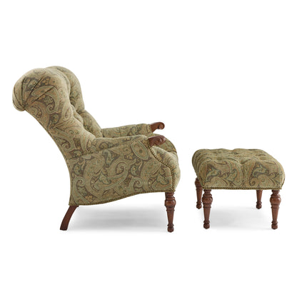 Ensemble chaise et ottoman Léopold