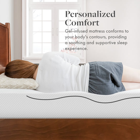 Matelas en mousse à mémoire de forme gel de qualité supérieure SoftNest Rejuv Collection 10 pouces