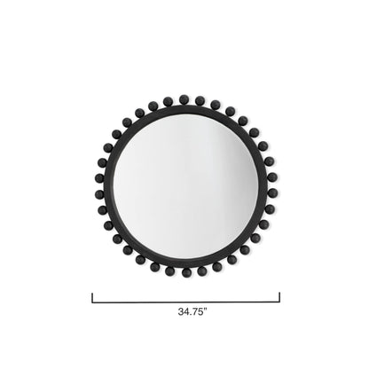 Miroir rond en bois Alden Décor Orion, naturel