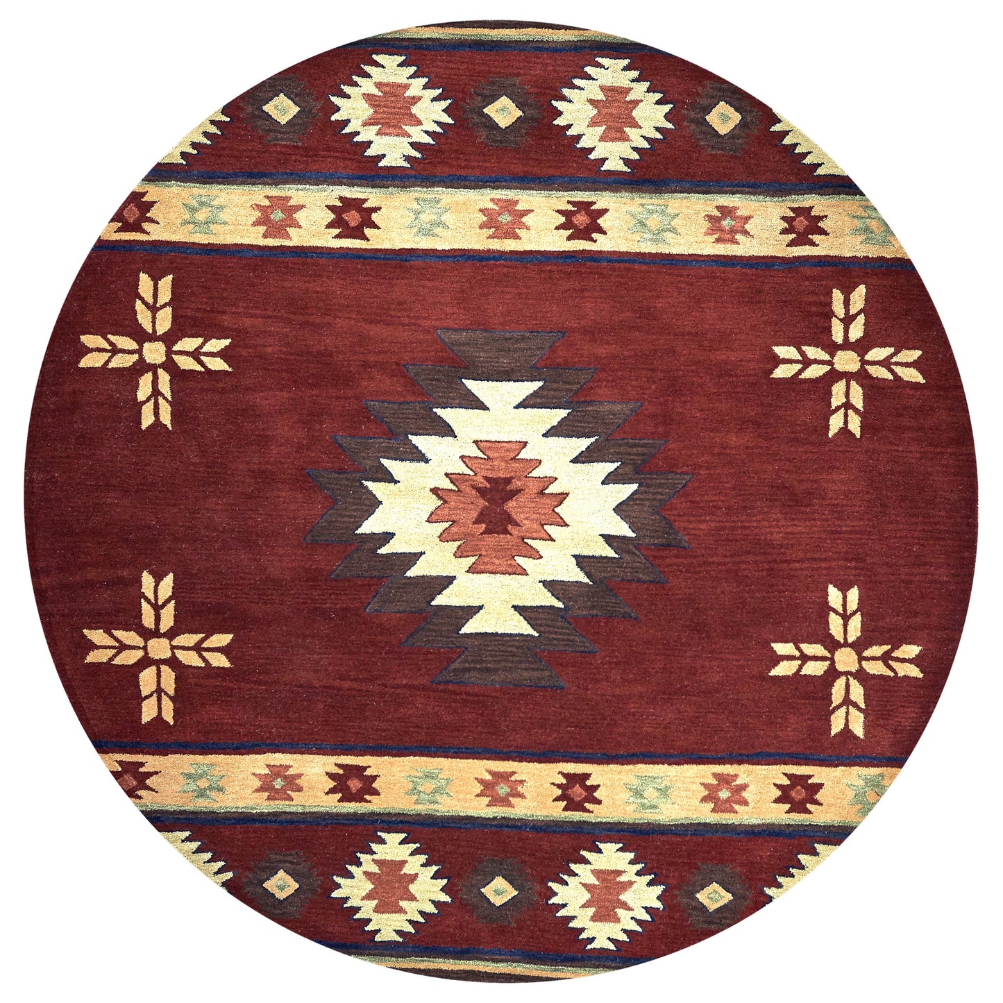Tapis en laine touffeté à la main Alora Decor Ryder Southwestern