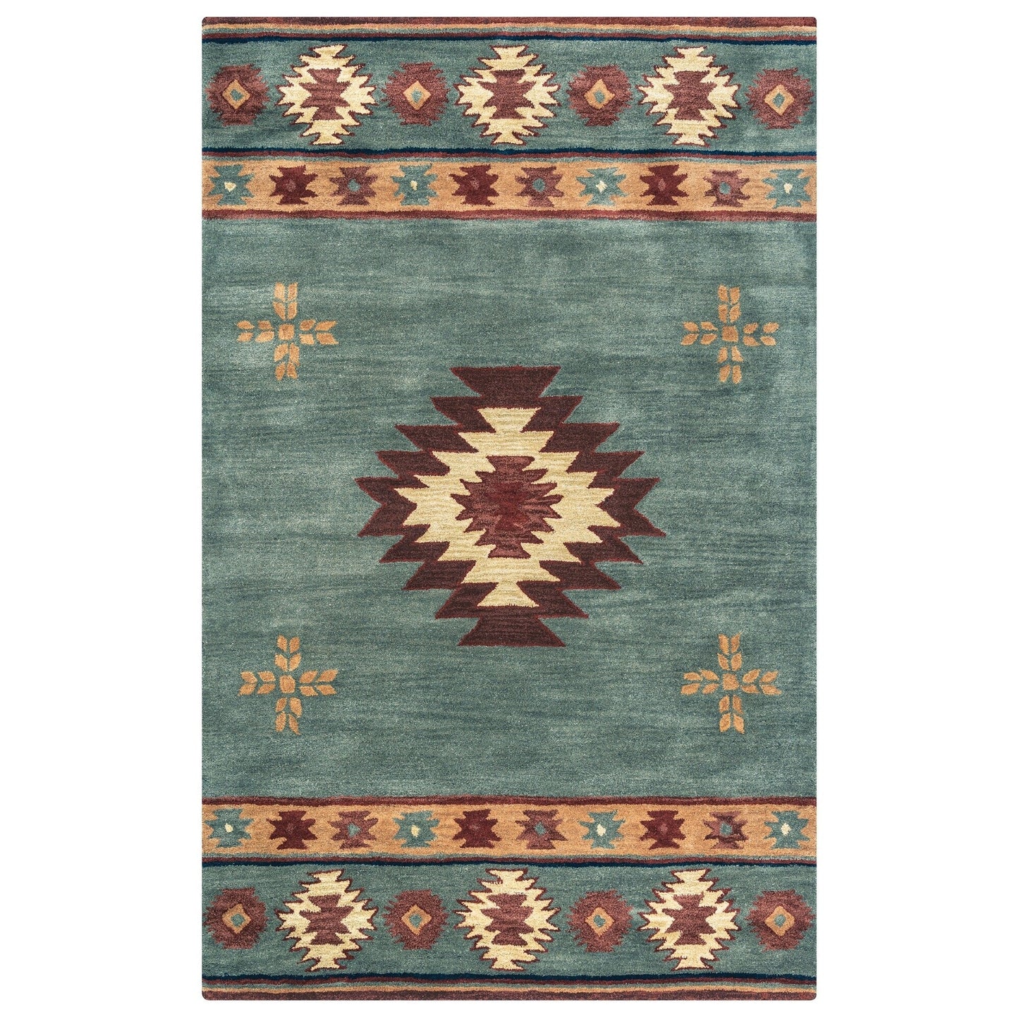 Tapis en laine touffeté à la main Alora Decor Ryder Southwestern