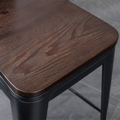 Tabourets de bar de ferme Andeworld, ensemble de 4 tabourets de bar à hauteur de comptoir - Ensemble de 4