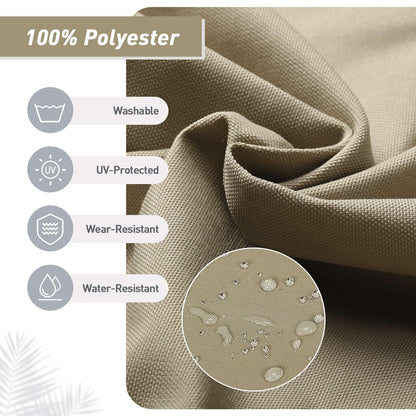 Lot de 4 coussins de chaise à dossier haut Aoodor Patio, 46 ​​x 21 x 4 pouces (coussins uniquement)