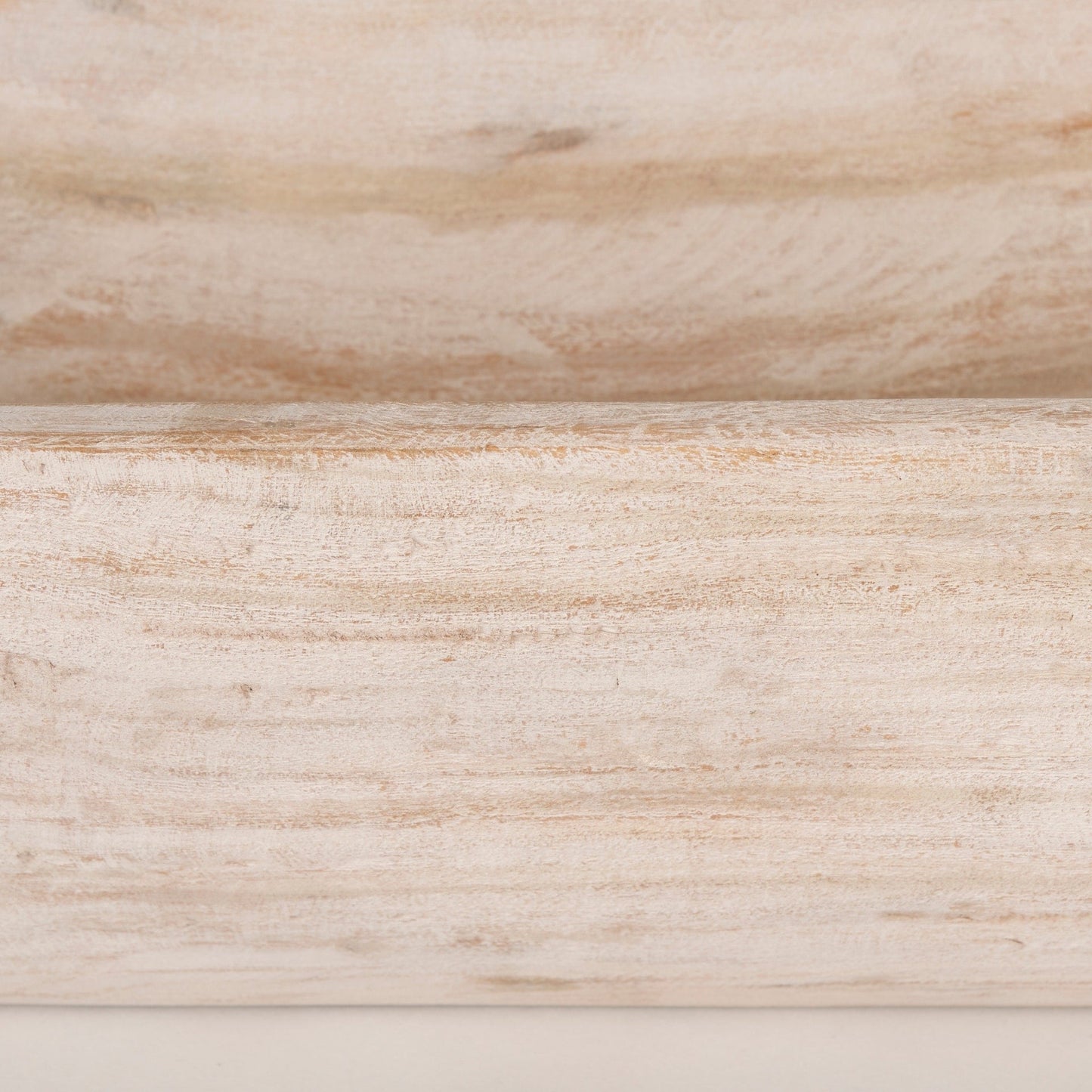 Bol oblong extra large Athena en bois récupéré noir-brun - 26,0 L x 10,0 l x 7,0 H