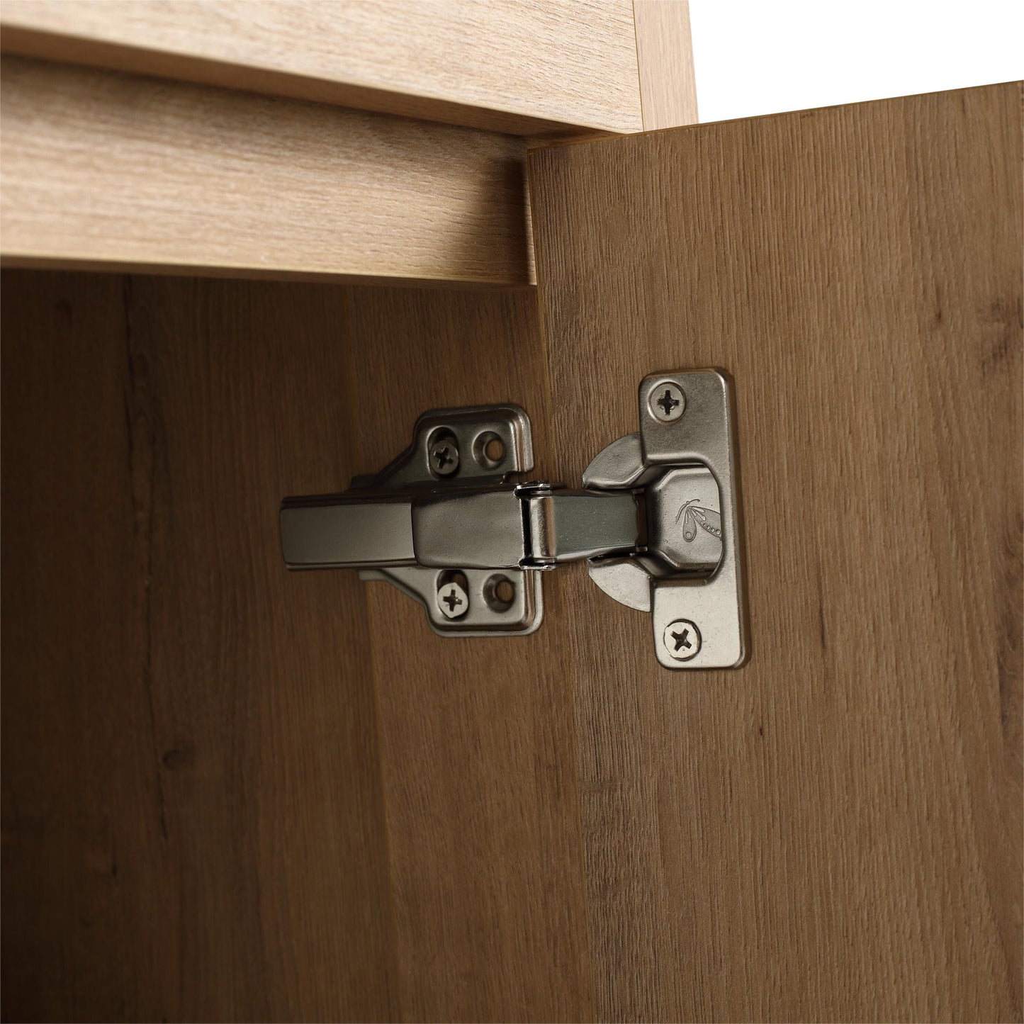 Beingnext Meuble-lavabo 24/30/36 avec porte à fermeture douce et étagère réglable