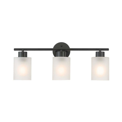 Bellevue Lydia 3 lumières 23 large lampe de salle de bain avec verre givré