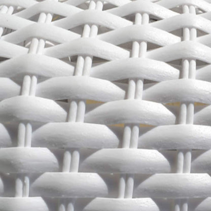 Ensemble de patio pivotant et planeur en osier Biloxi Outdoor White (3 pièces)