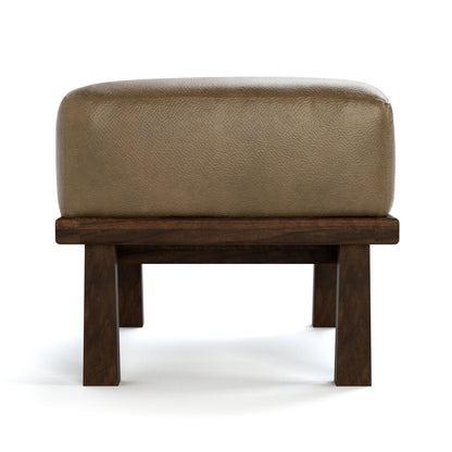 Pouf à cadre en bois Hudson Valley